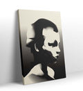 Abstract Shadow Face with geometric human head design wall art for Indian home decor.