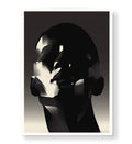 Abstract Shadow Face with geometric human head design wall art for Indian home decor.