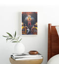 Court Kings canvas wall art featuring LeBron James, Kobe Bryant, and Michael Jordan for Indian home decor.