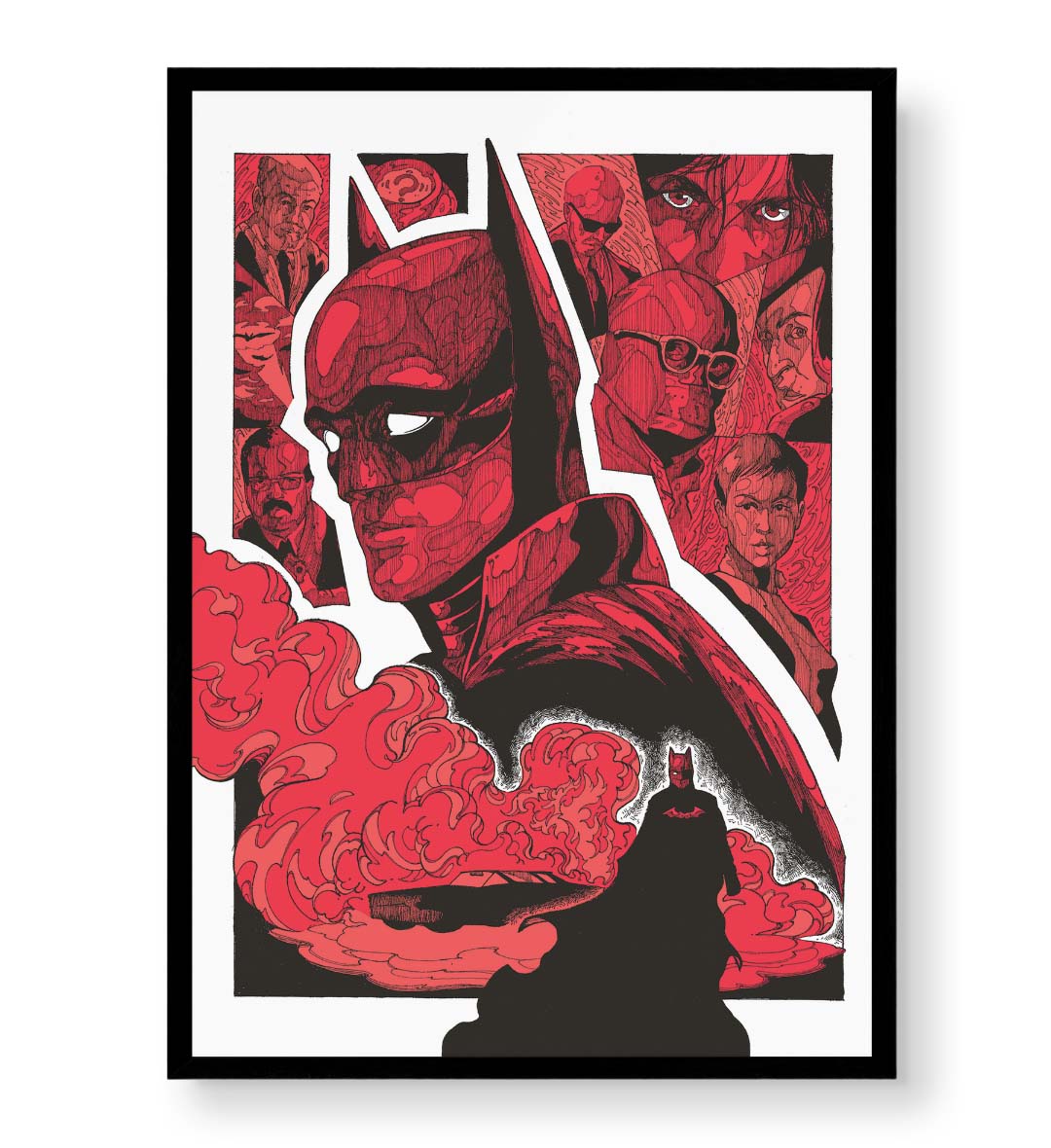 Dark Knight Rise with Batman comic design for Indian home decor.