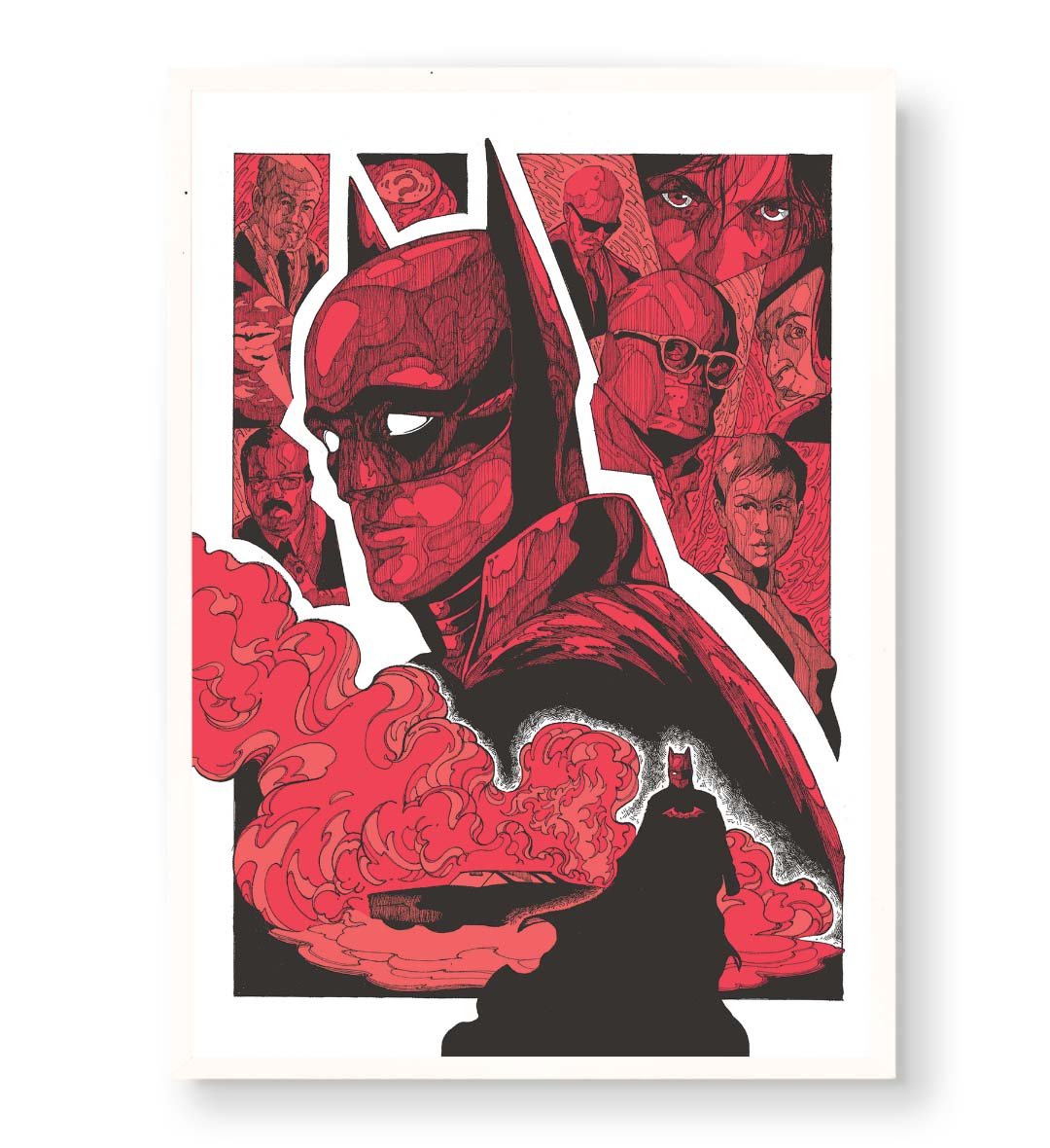 Dark Knight Rise with Batman comic design for Indian home decor.
