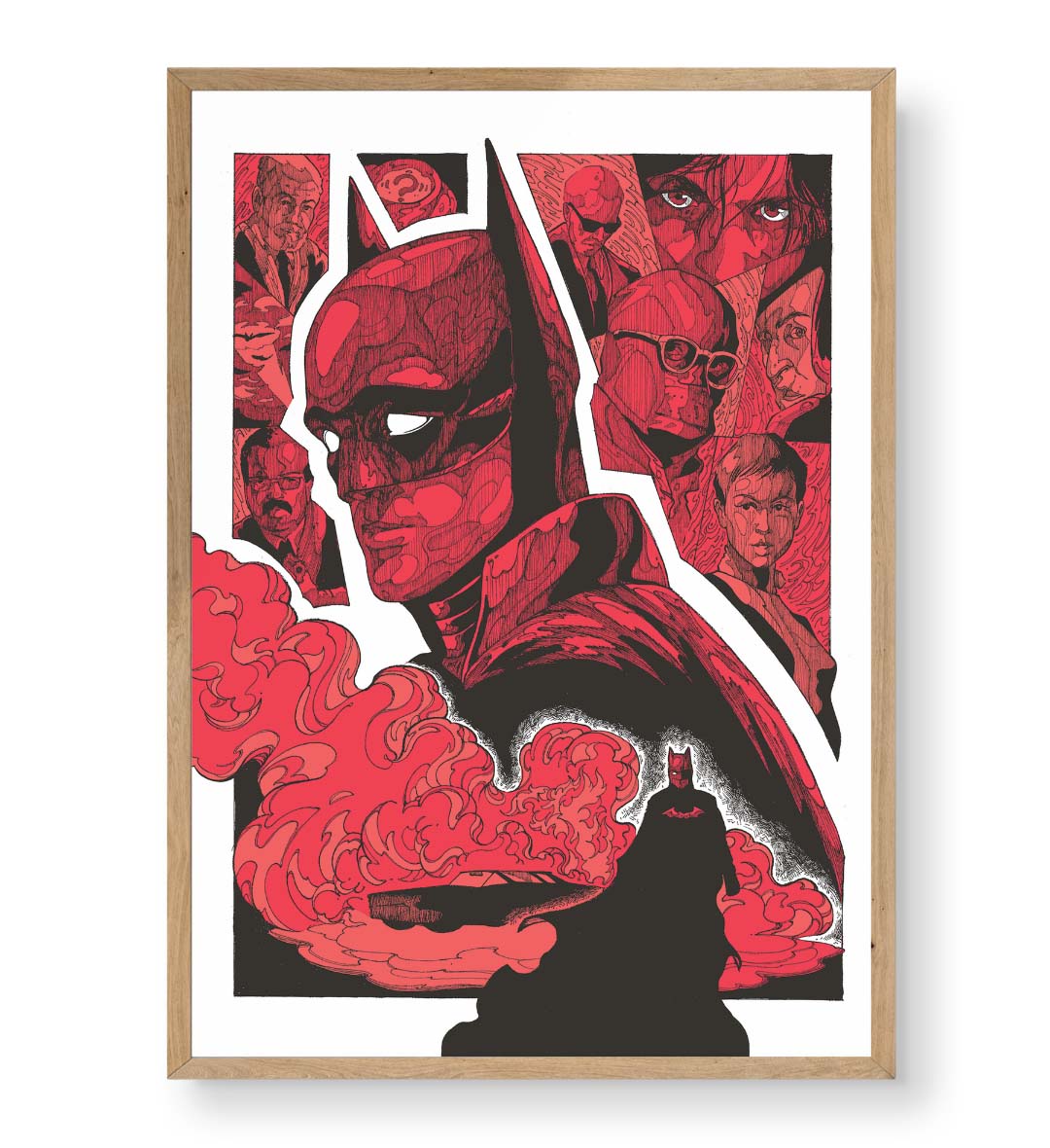 Dark Knight Rise with Batman comic design for Indian home decor.