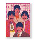 Beatles Retro Vibe pop art wall canvas print for Indian home decor.