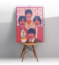 Beatles Retro Vibe pop art wall canvas print for Indian home decor.