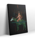 Beyonce fantasy canvas wall art with leafy horse, perfect for modern Indian home decor.