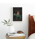 Beyonce fantasy canvas wall art with leafy horse, perfect for modern Indian home decor.
