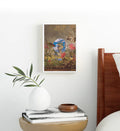Nature's Classical Harmony with botanical and classical bust design wall art for Indian home decor.