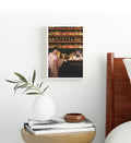 Timeless Bar Encounter with vintage bar scene design wall art for home decor.