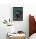 Vincent Van Gogh parody canvas wall art with ski mask and Art Is Not a Crime text, ideal for modern Indian home decor.