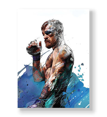 Champion's Ascent with Conor McGregor MMA design for Indian home decor.
