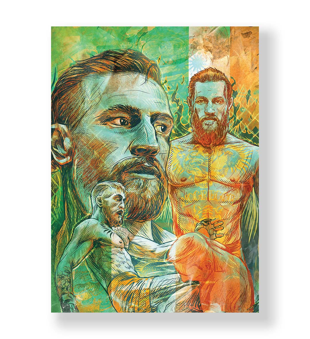 Conor McGregor wall painting home decor India