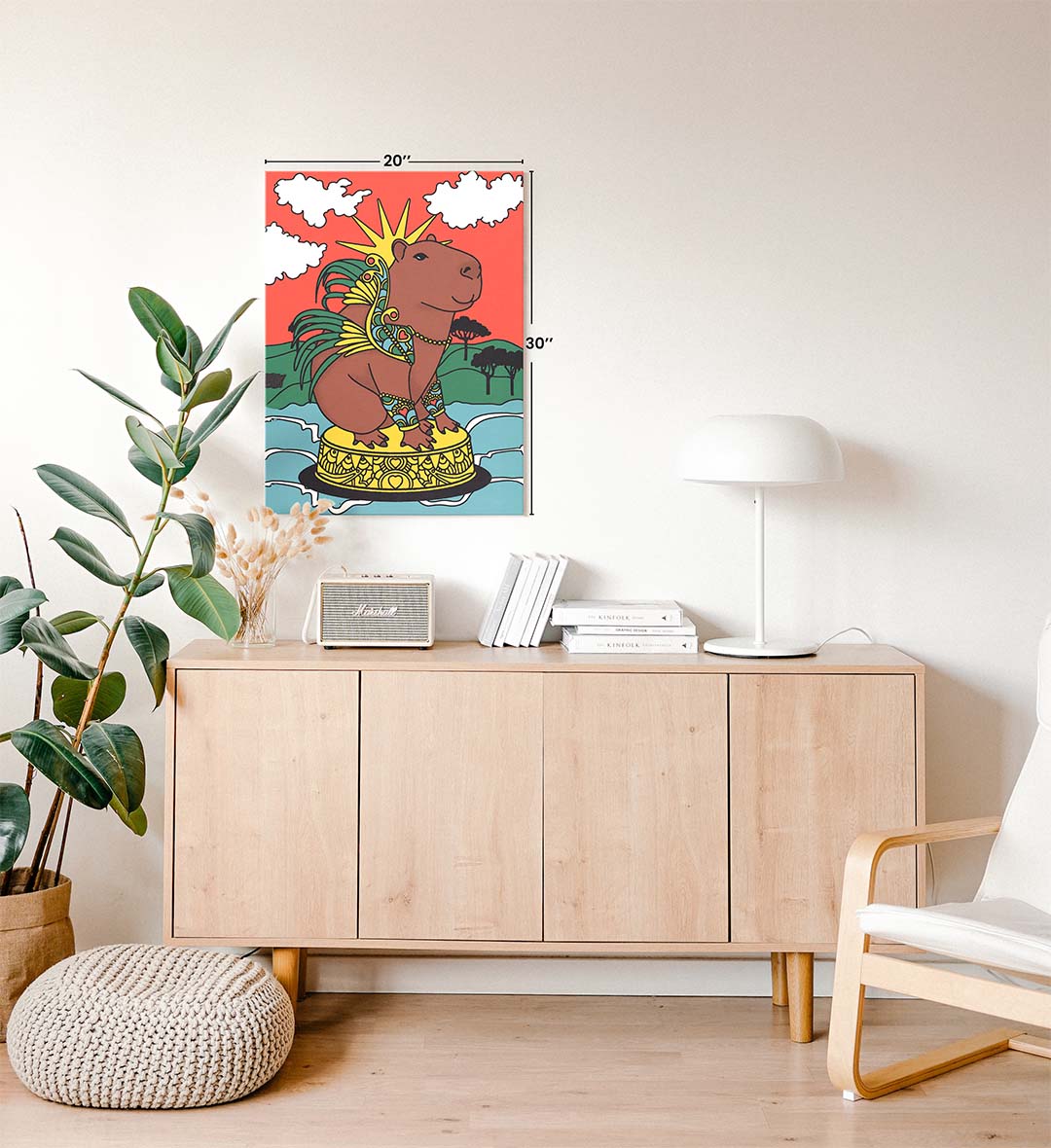 Golden Elegance vintage glam wall art canvas print with gold and green tones for Indian home decor.