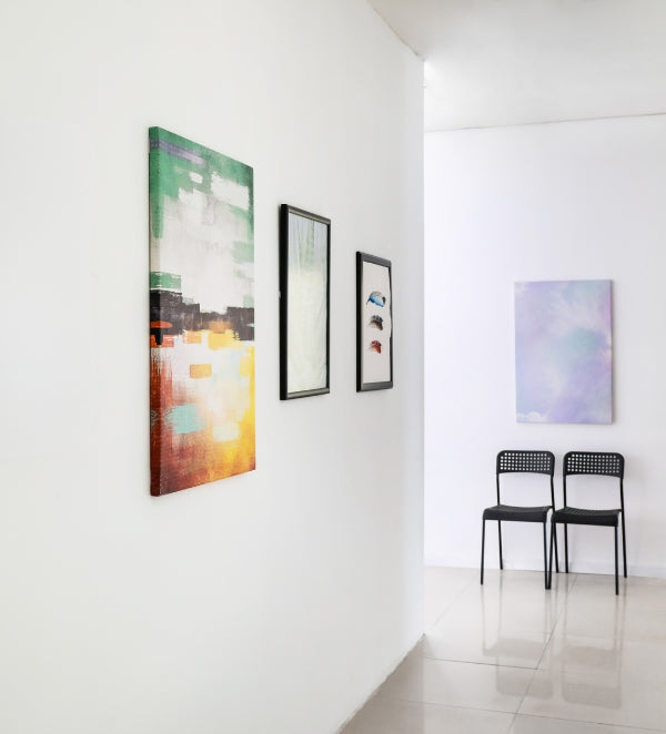 Gentle hallway decor pieces that flow like a soft welcome, with layered abstracts to make narrow spaces feel open.