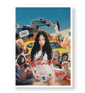 kpop jennie premium canvas wall art for home.