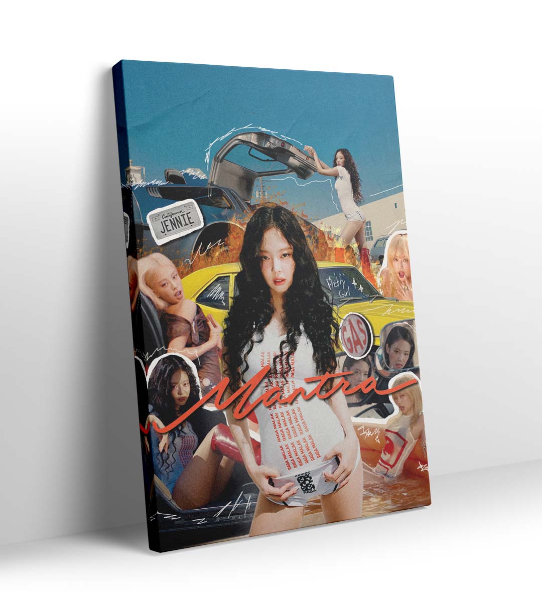 Buy Blackpink jennie wall art for home decor.