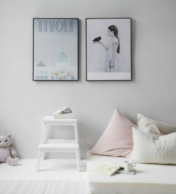 Fun, colorful kids' room wall art full of cartoon critters and dreamy scenes to spark little imaginations.