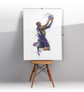 Kobe Slam canvas wall art with dynamic basketball dunk design for Indian home decor.