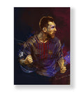 Messi's Roar with Lionel Messi football wall art for Indian home decor.