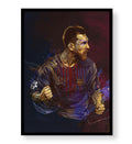Messi's Roar with Lionel Messi football wall art for Indian home decor.