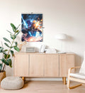 Naruto vs Sasuke with Rasengan and Chidori clash wall art for Indian home decor.