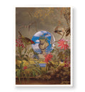 Nature's Classical Harmony with botanical and classical bust design wall art for Indian home decor.