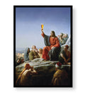 Jesus parody canvas wall art with beer mug, perfect for modern Indian home decor.