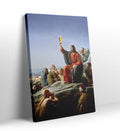 Jesus parody canvas wall art with beer mug, perfect for modern Indian home decor.