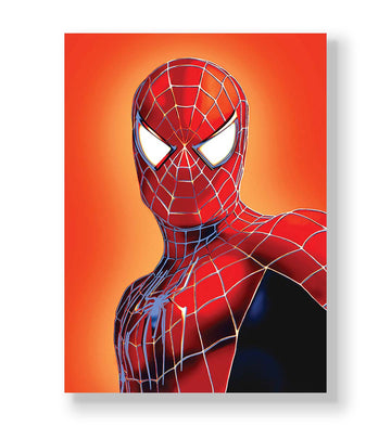 Spider-Man Glow with superhero design wall art for Indian home decor.