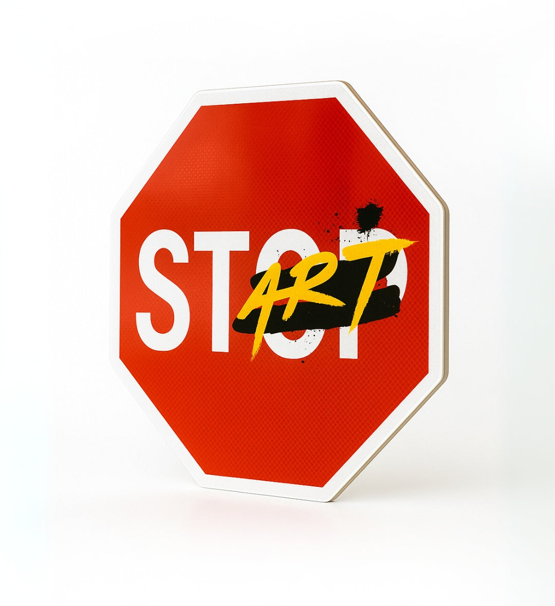 Vintage "Start/Stop" street sign home decor for Indian homes.