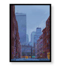 Urban Alley Serenity with cityscape alley design wall art for Indian home decor.