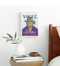 Vincent Van Gogh parody canvas wall art as Vogue Man cover with Gucci jacket, ideal for modern Indian home decor.